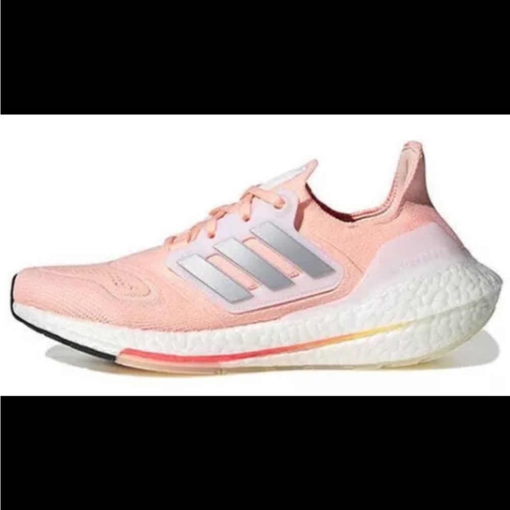 Adidas Ultraboost 22 Low Womens Running Sneaker Shoes Pink HR1030 NEW Multi Sz